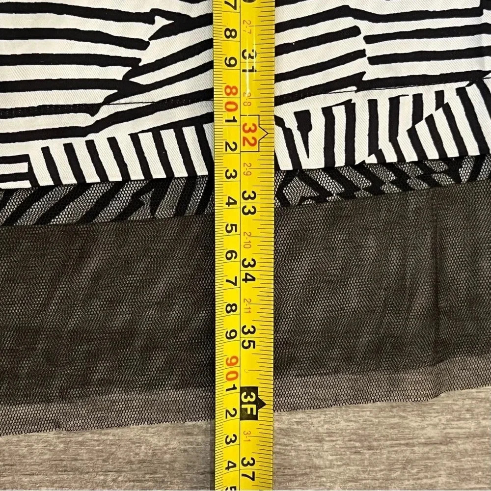 NWOT DKNY Women’s Maxi Skirt Size Large Zebra Animal Print Elastic Waist - Picture 5 of 9